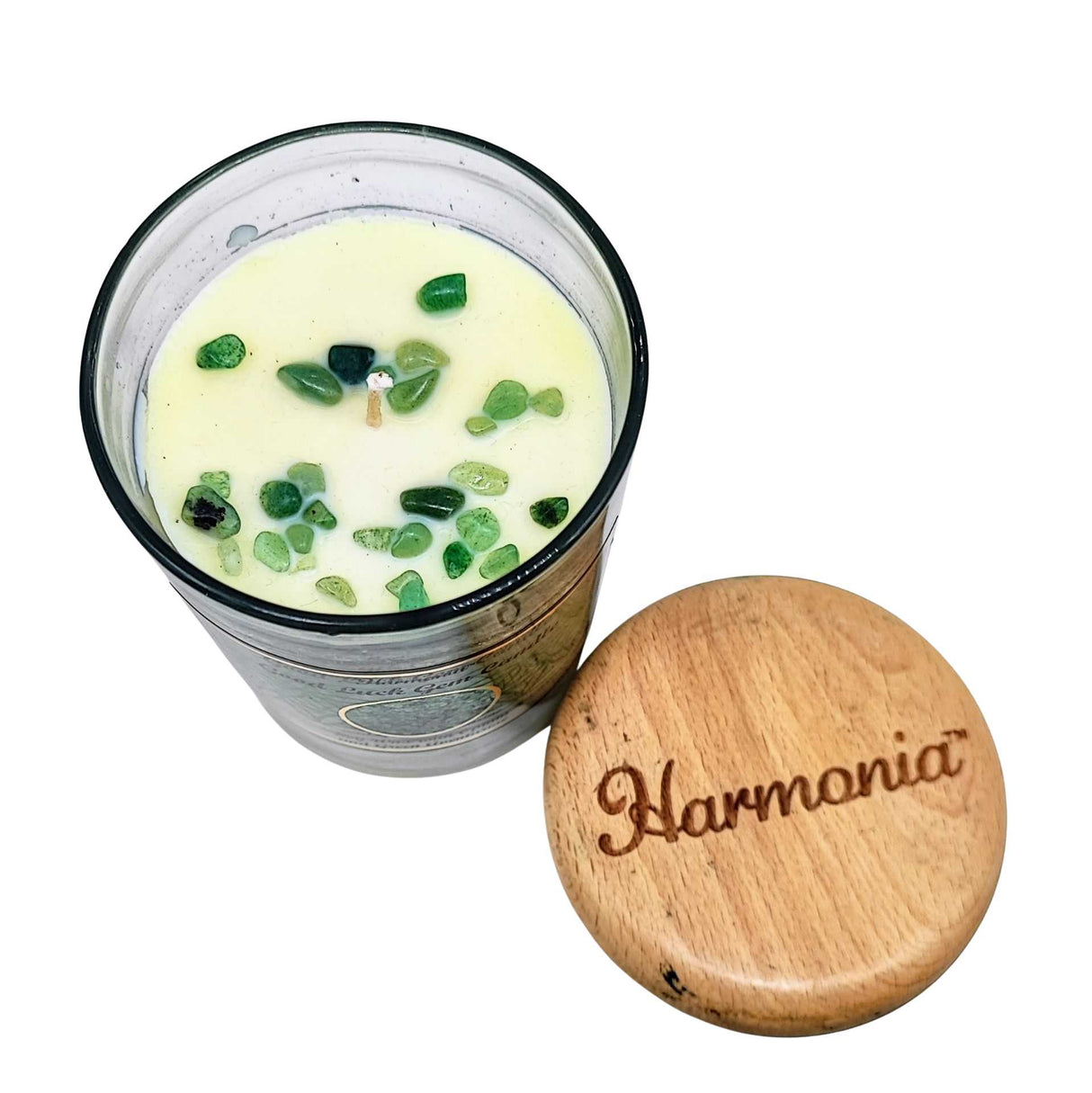 Soy Candle -Harmonia Good Luck -Opium & Green Aventurine -9oz