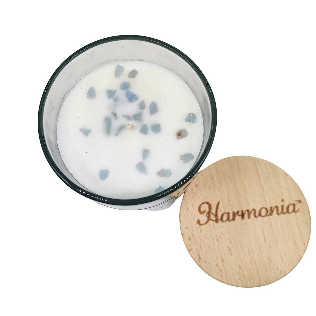 Soy Candle -Harmonia Guidance -Frankincense & Angelite -9oz