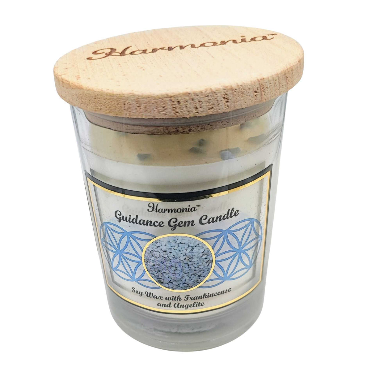 Soy Candle -Harmonia Guidance -Frankincense & Angelite -9oz