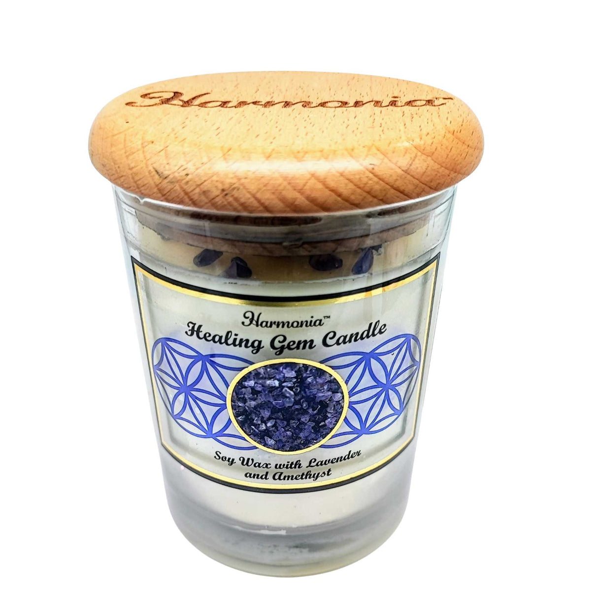 Soy Candle -Harmonia Healing -Lavender & Amethyst -9oz