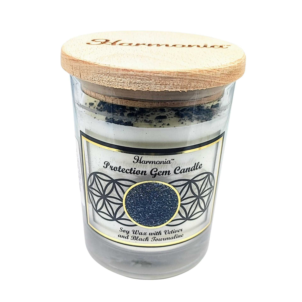 Soy Candle -Harmonia Protection -Vetiver & Tourmaline -9oz