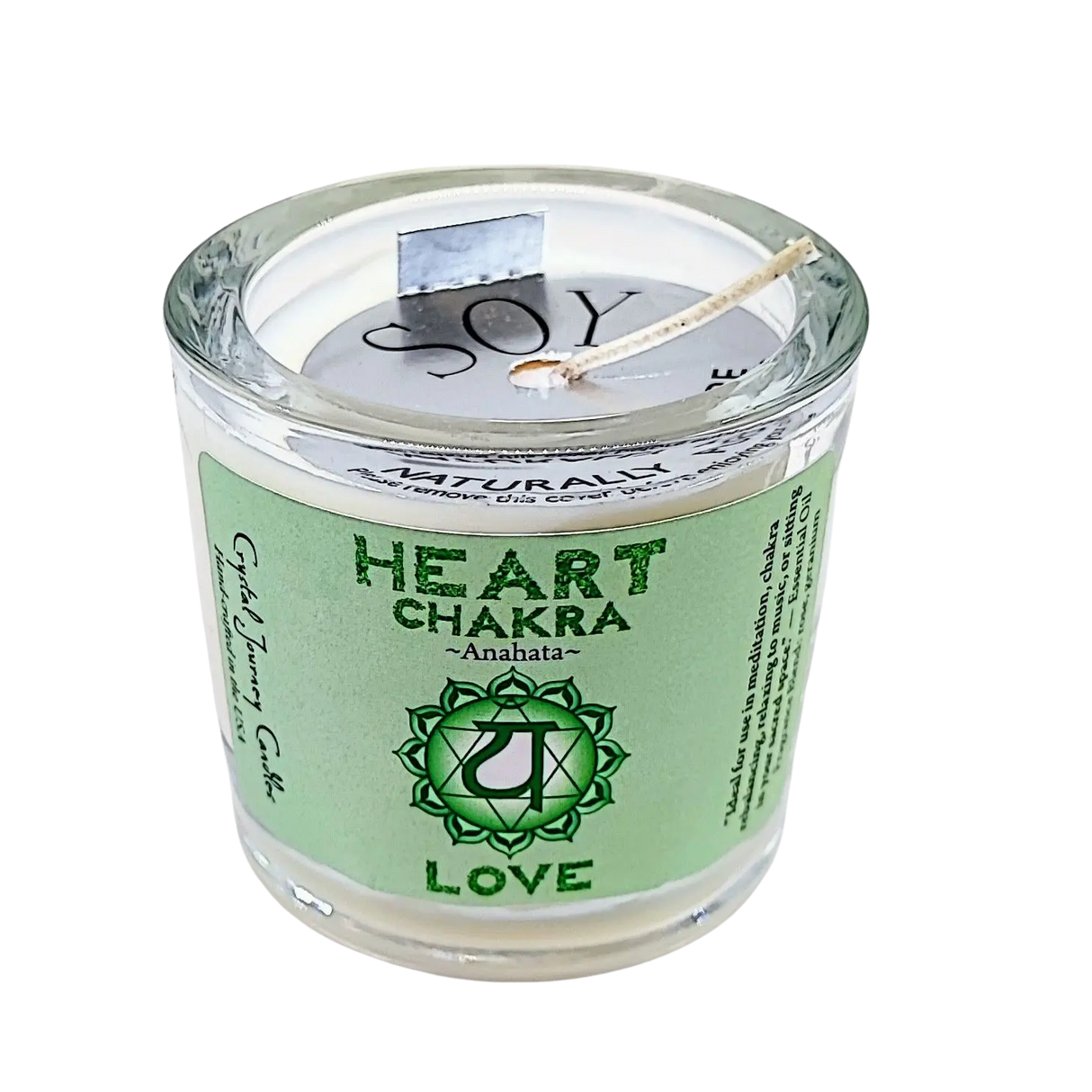 Soy Candle - Chakra 4 - Heart - 3.5oz