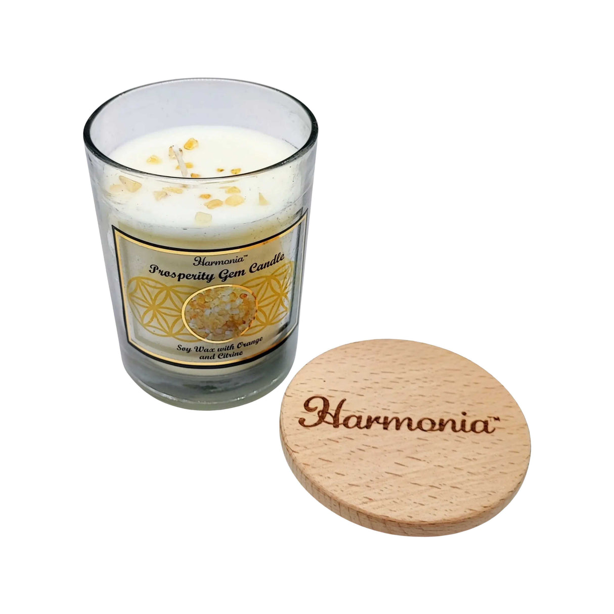 Soy Candle -Harmonia Prosperity -Orange & Citrine -9oz