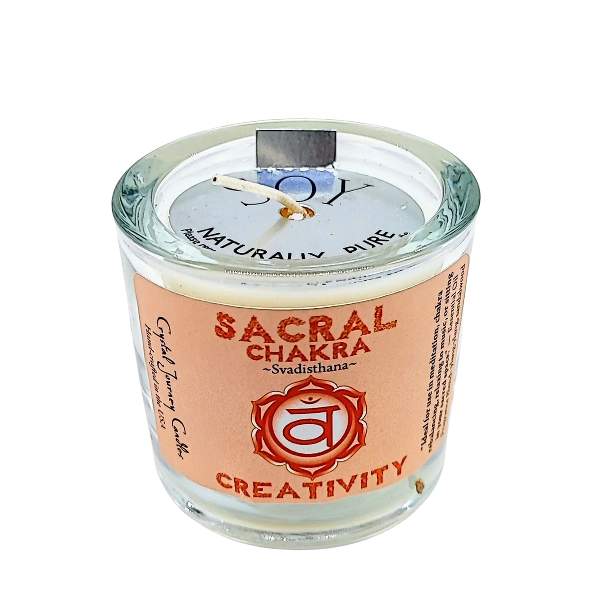 Soy Candle - Chakra 2 - Sacral - 3.5oz