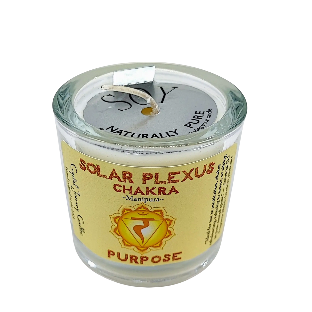 Soy Candle - Chakra 3 - Solar Plexus - 3.5oz