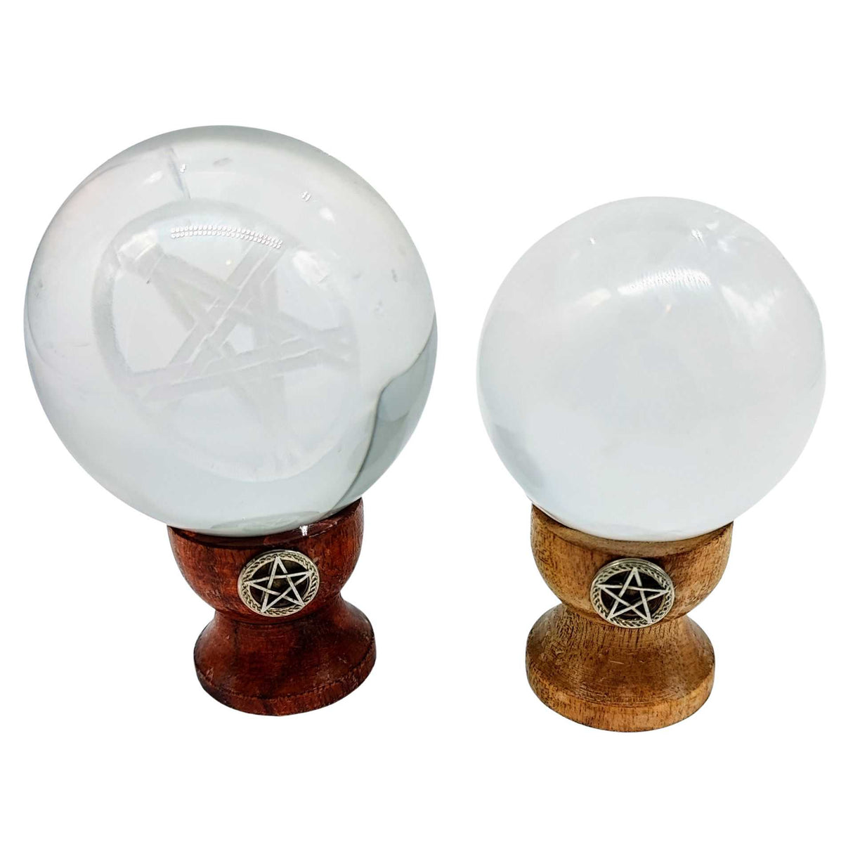 Sphere -Stand -Wood -Pentacle