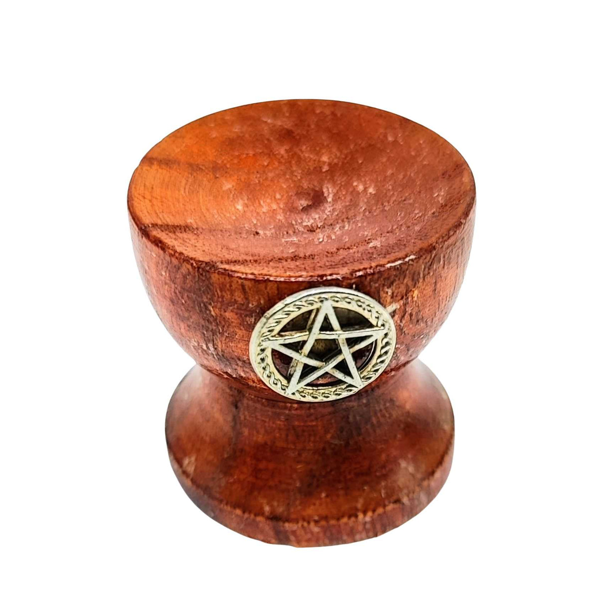 Sphere -Stand -Wood -Pentacle Dark Wood