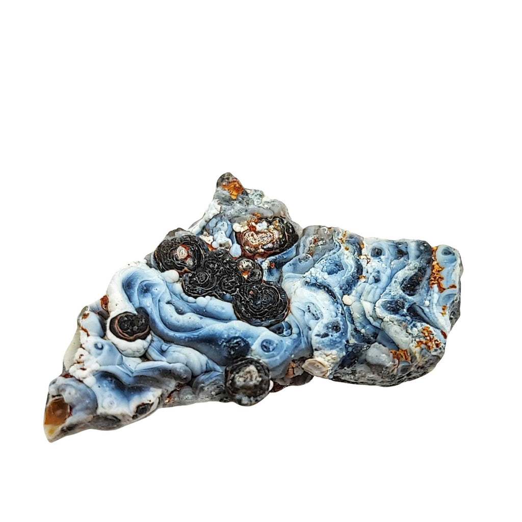 Stone -Agate Natural Druze -Shape Shell -Specimen