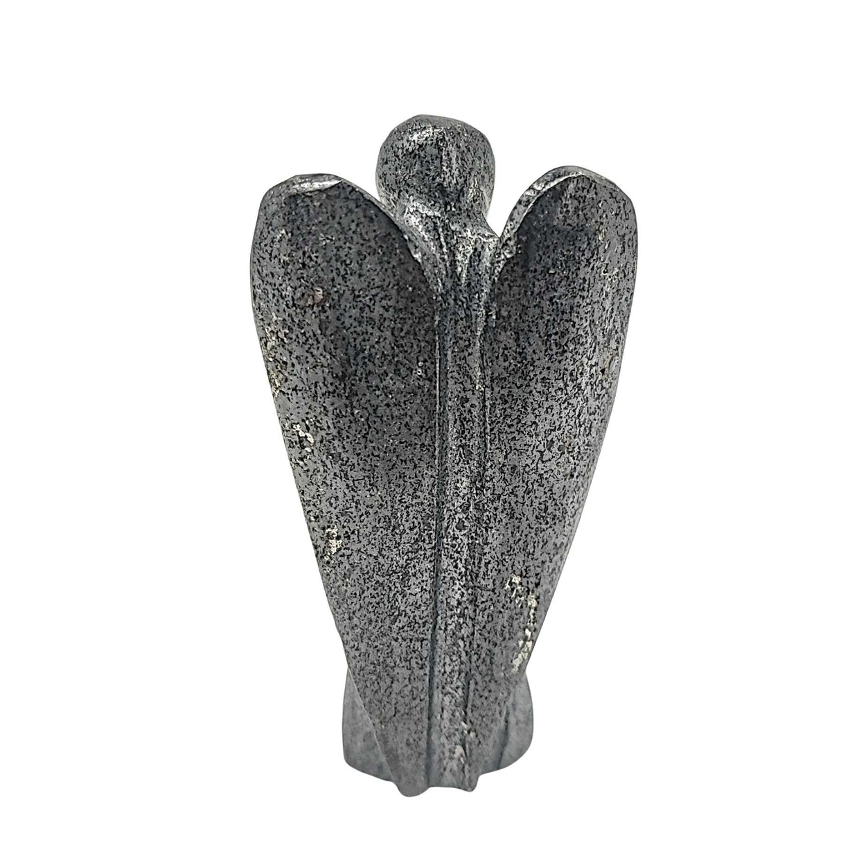 Stone - Angel - Hematite - 2"