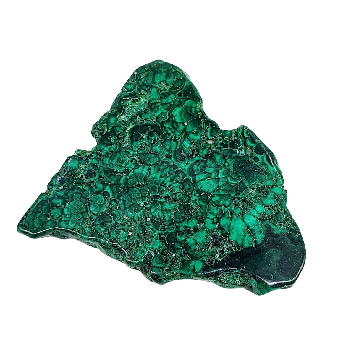 Stone -Malachite Slices -Tumbled -101g to 125g