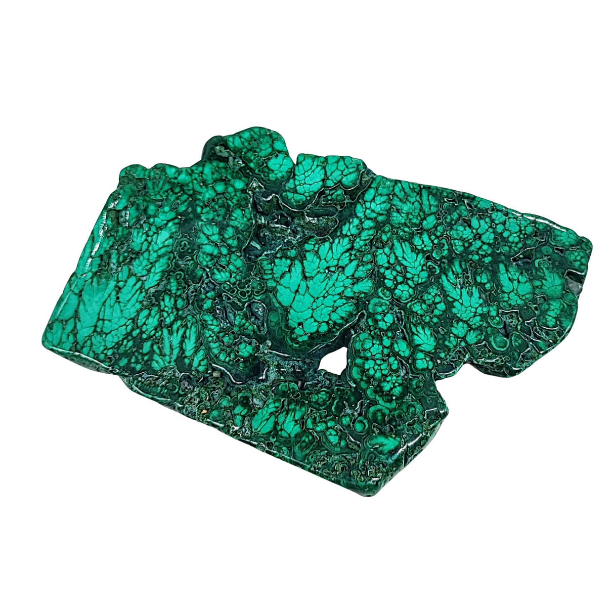 Stone -Malachite Slices -Tumbled -101g to 125g