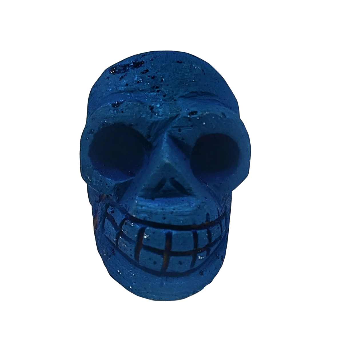 Stone -Skull -Quartz Electroplate Natural -Druzy -Geode