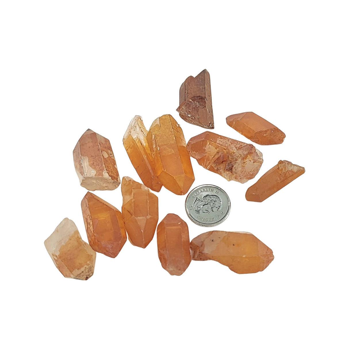 Stone - Tangerine Quartz - Tumbled - Pointed