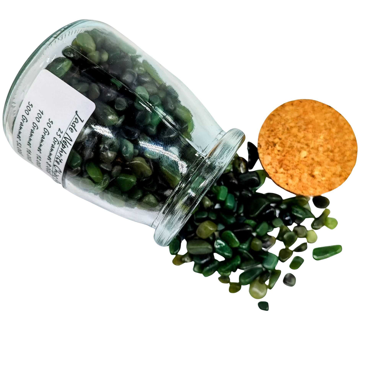 Stone -Tumbled Chips -Jade Nephrite