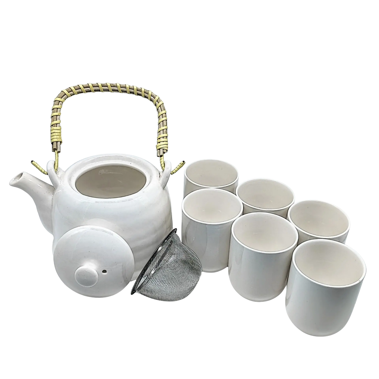 Teaware -Teapot Set -Ceramic -Classic White