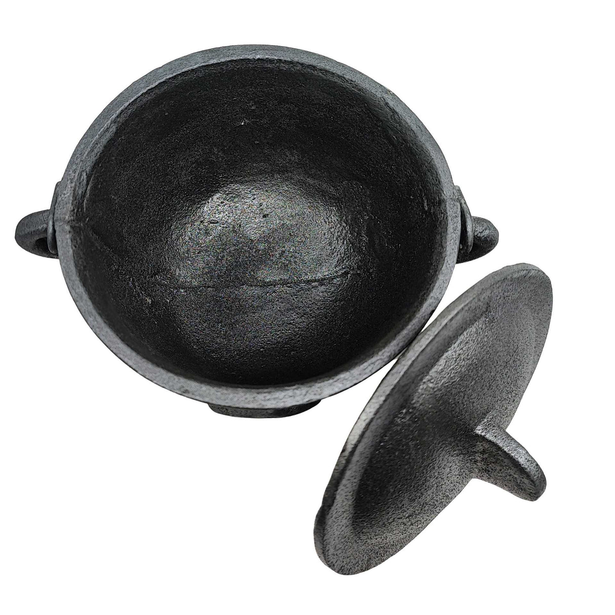 Wicca & Pagan -Cauldron -Cast Iron -Fatima Hand -4.5''