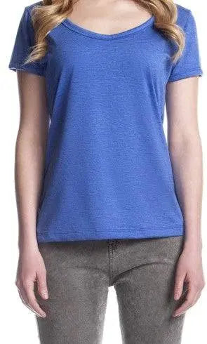 Clearance -Clothing -Women's Tri-Blend Bamboo T-Shirt Blue