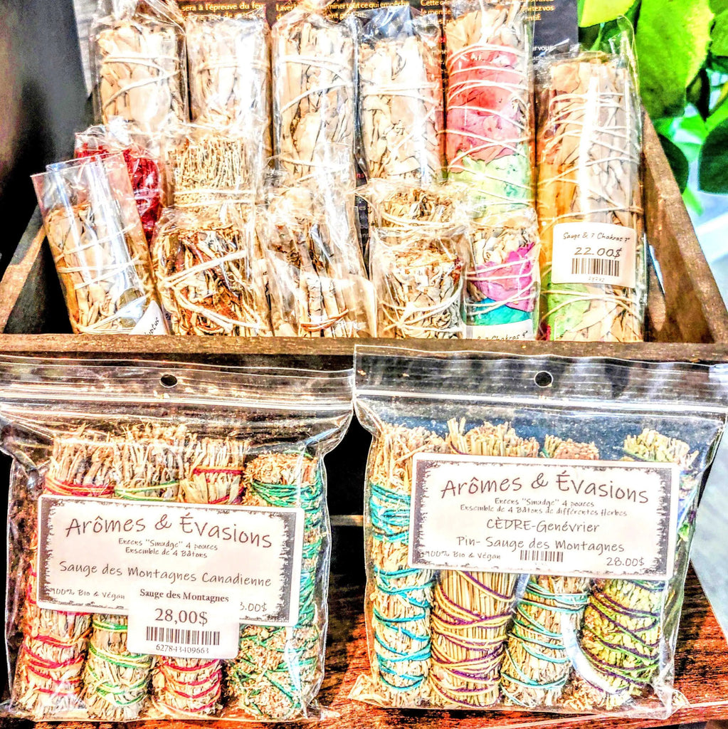All our Incense Smudging Sticks & Accessories Arômes & Évasions.