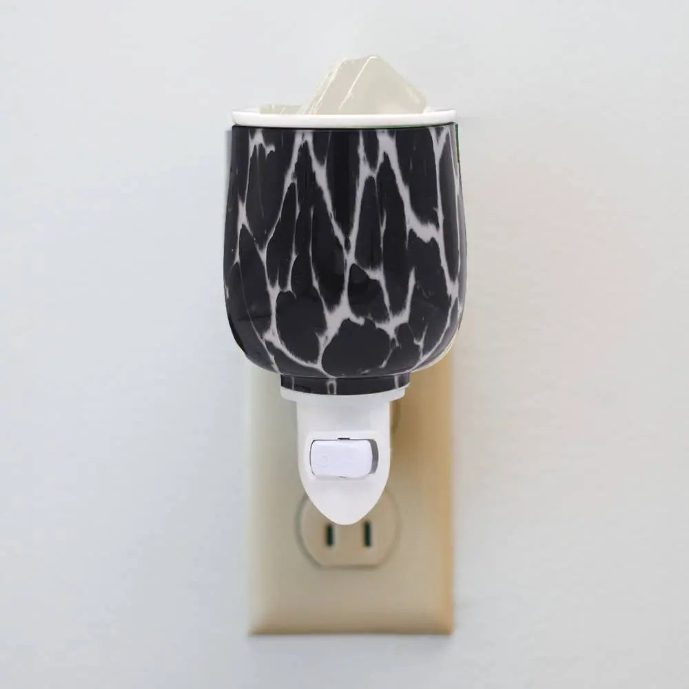 Diffuser - Electric Oil & Wax Cube Burner - Onyx Glass - Plug-In