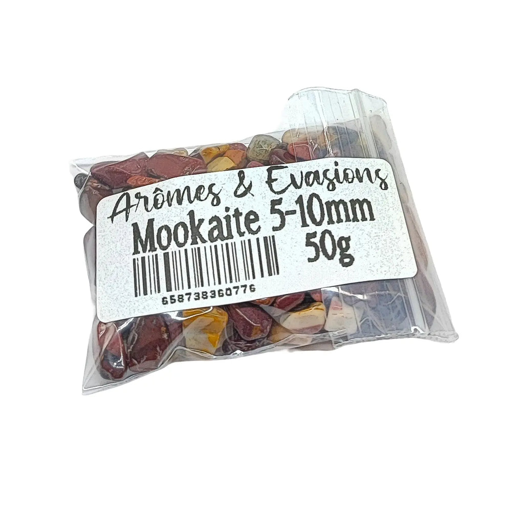 Stone -Tumbled Chips -Mookaite -5 to 10mm 50 g