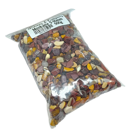 Stone - Tumbled Chips - Mookaite - 5 to 10mm 500 g