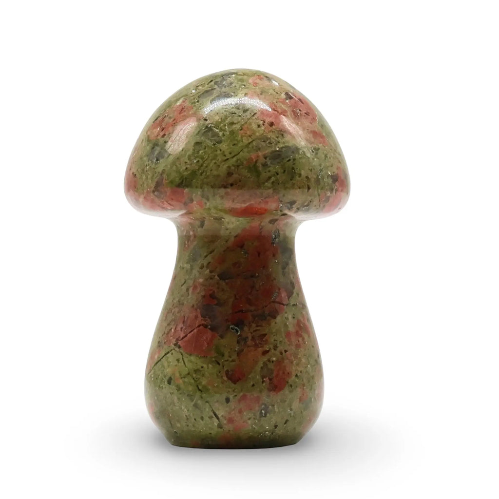 Stone - Unakite - Sculpture - Mushroom