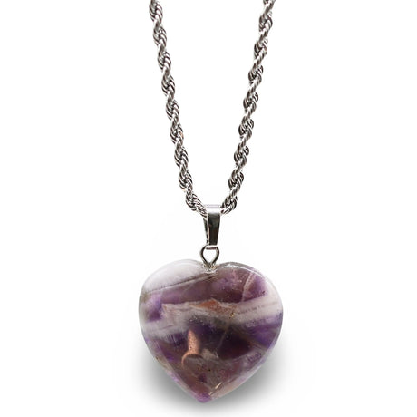 Necklace - Heart Shaped - Amethyst