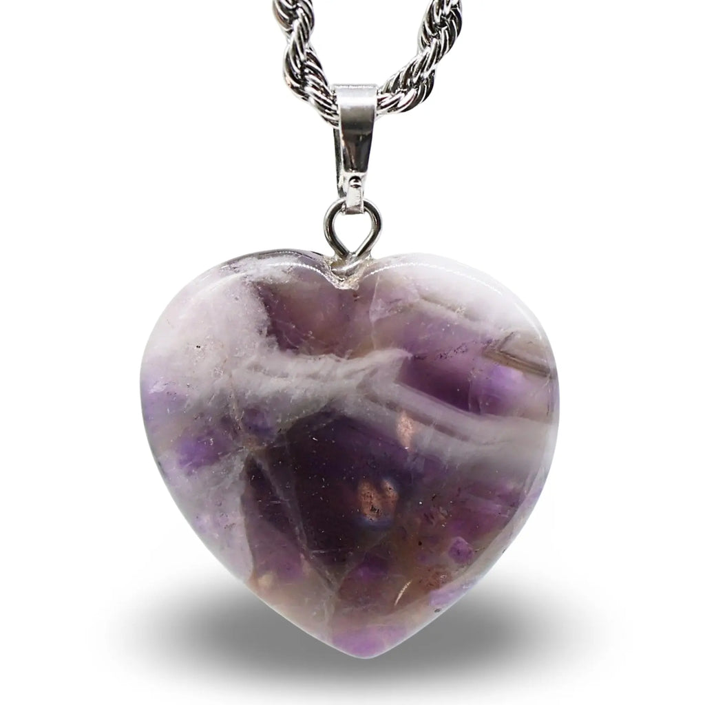 Necklace - Heart Shaped - Amethyst