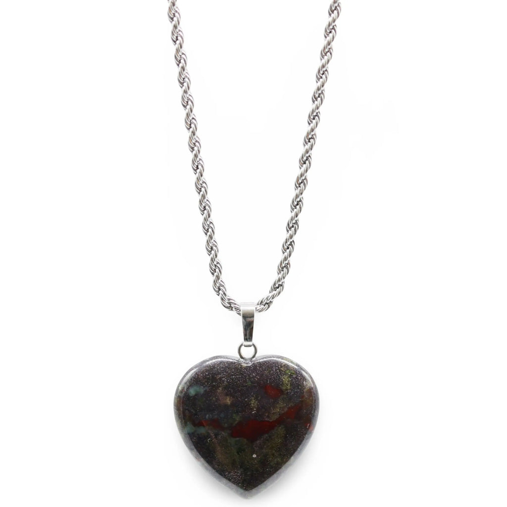 Necklace - Heart Shaped - Dragon Blood