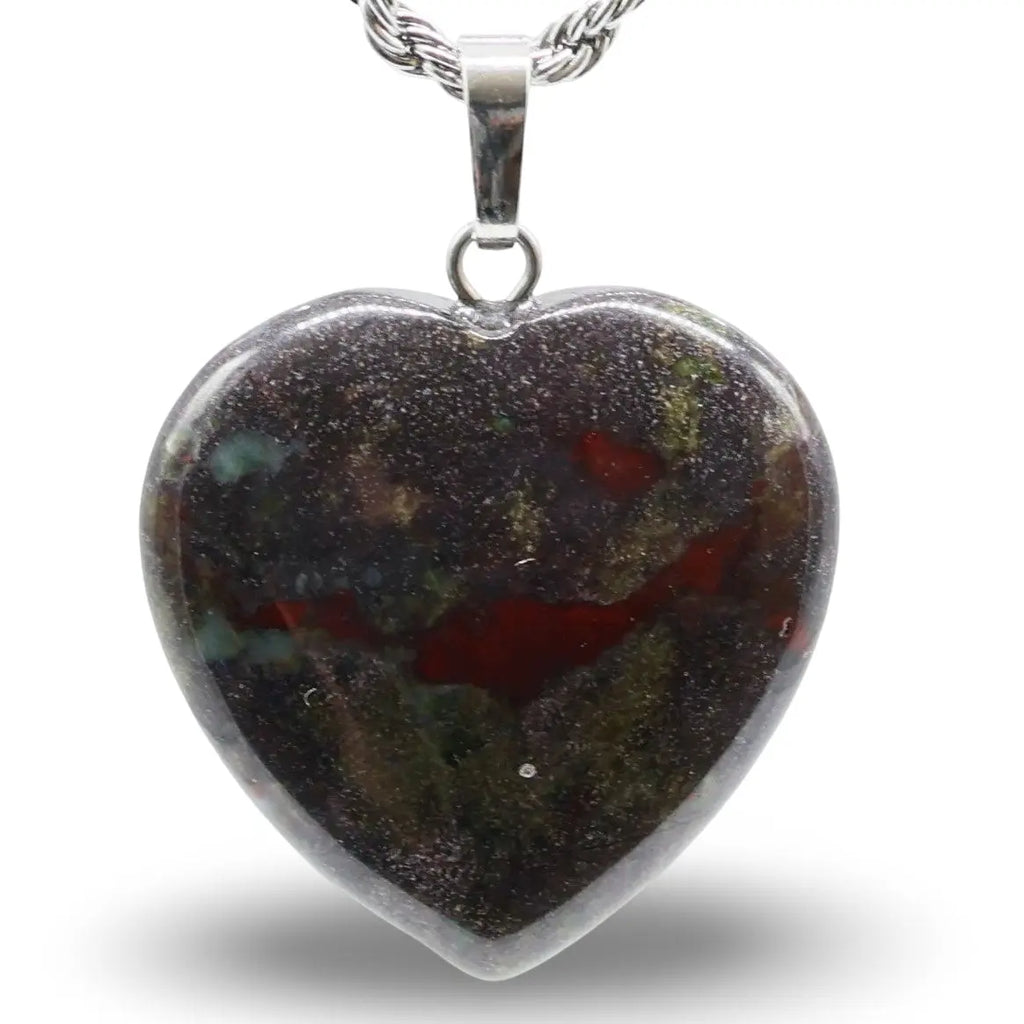Necklace - Heart Shaped - Dragon Blood