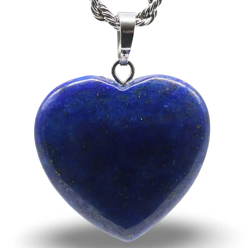 Necklace - Heart Shaped - Lapis Lazuli
