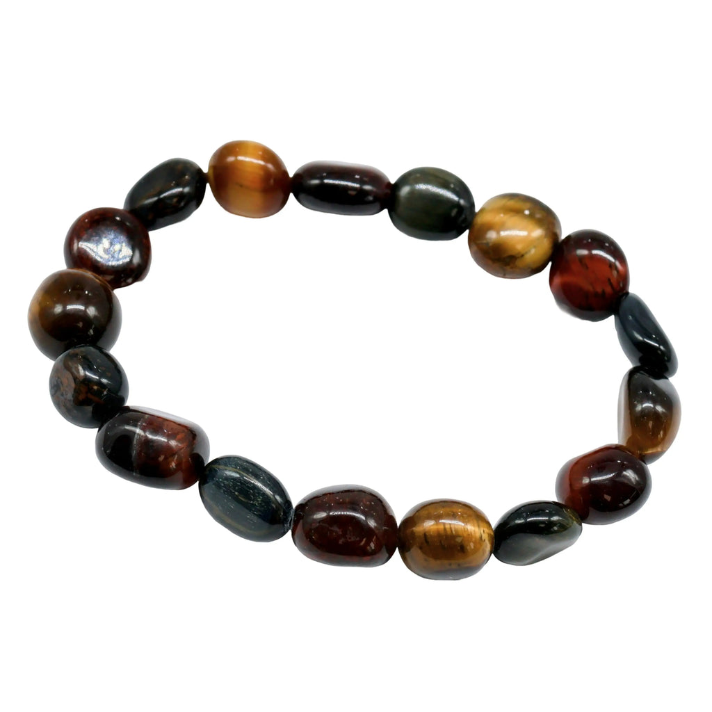 Bracelet - Tiger Eye - 3 Colors - Natural Shape Beads -Natural Shape Stone -Arômes & Évasions