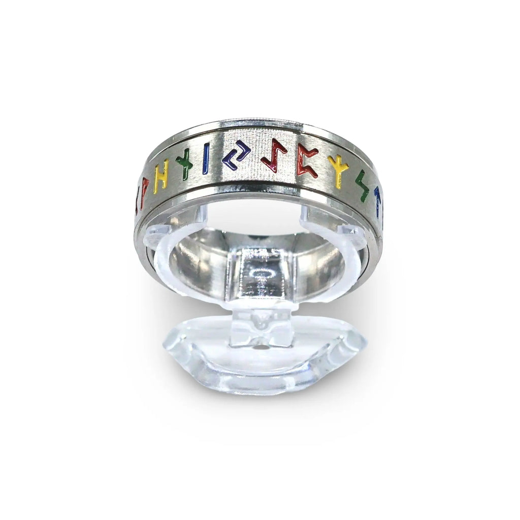 Rotating Ring - Stress Anxiety Relief - Viking Amulet Enamel