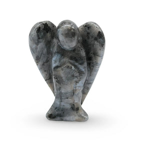 Stone - Natural Labradorite - Angel Sculpture - 2"