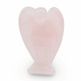 Stone - Natural Rose Quartz - Angel Sculpture - 2"