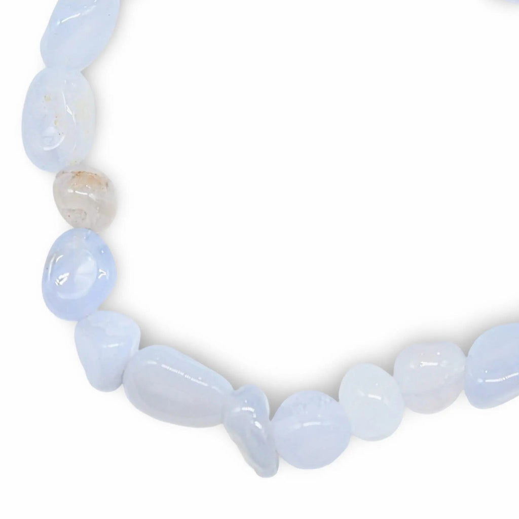 Bracelet - Blue Lace Agate - Small Natural Shape Stone
