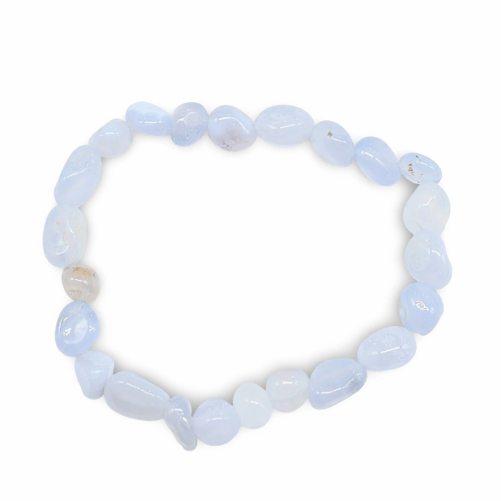 Bracelet - Blue Lace Agate - Small Natural Shape Stone