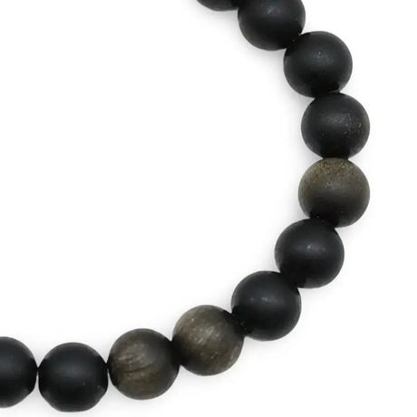 Bracelet - Frosted Goldsheen Obsidian - 8mm