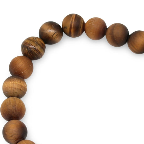Bracelet - Frosted Tiger Eye - 8mm