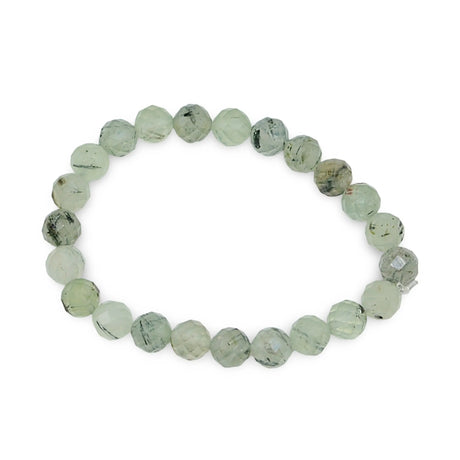 Bracelet - Facetted Prehnite - 8mm
