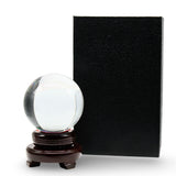 Wicca & Pagan - Clear Crystal Ball on Stand - Small