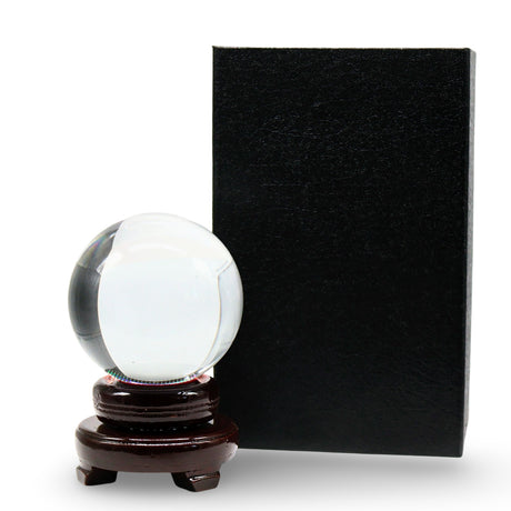 Wicca & Pagan - Clear Crystal Ball on Stand - Small