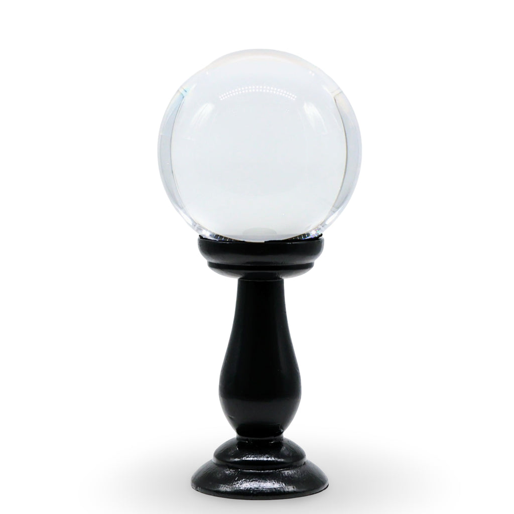 Wicca & Pagan - Clear Crystal Ball on Stand - Medium