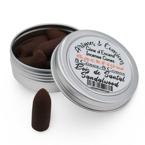 Incense - Backflow Cones - Sandalwood - 8 Cones