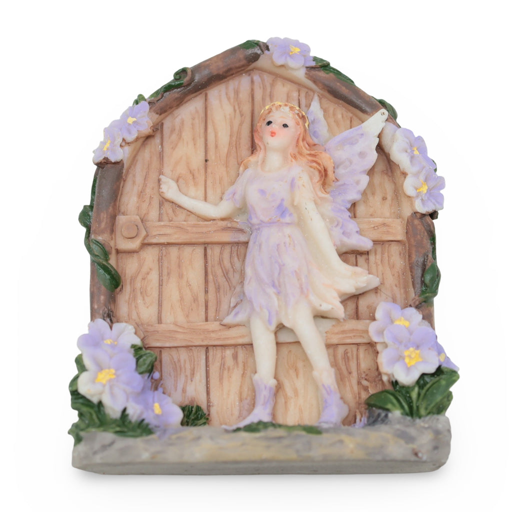 Home Decor - Mini Fairy Door Purple