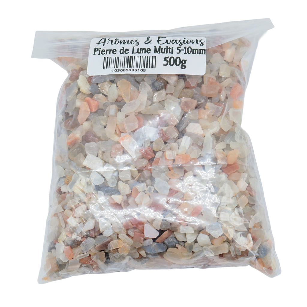 Stone - Rough Chips - Moonstone Multi 500 g