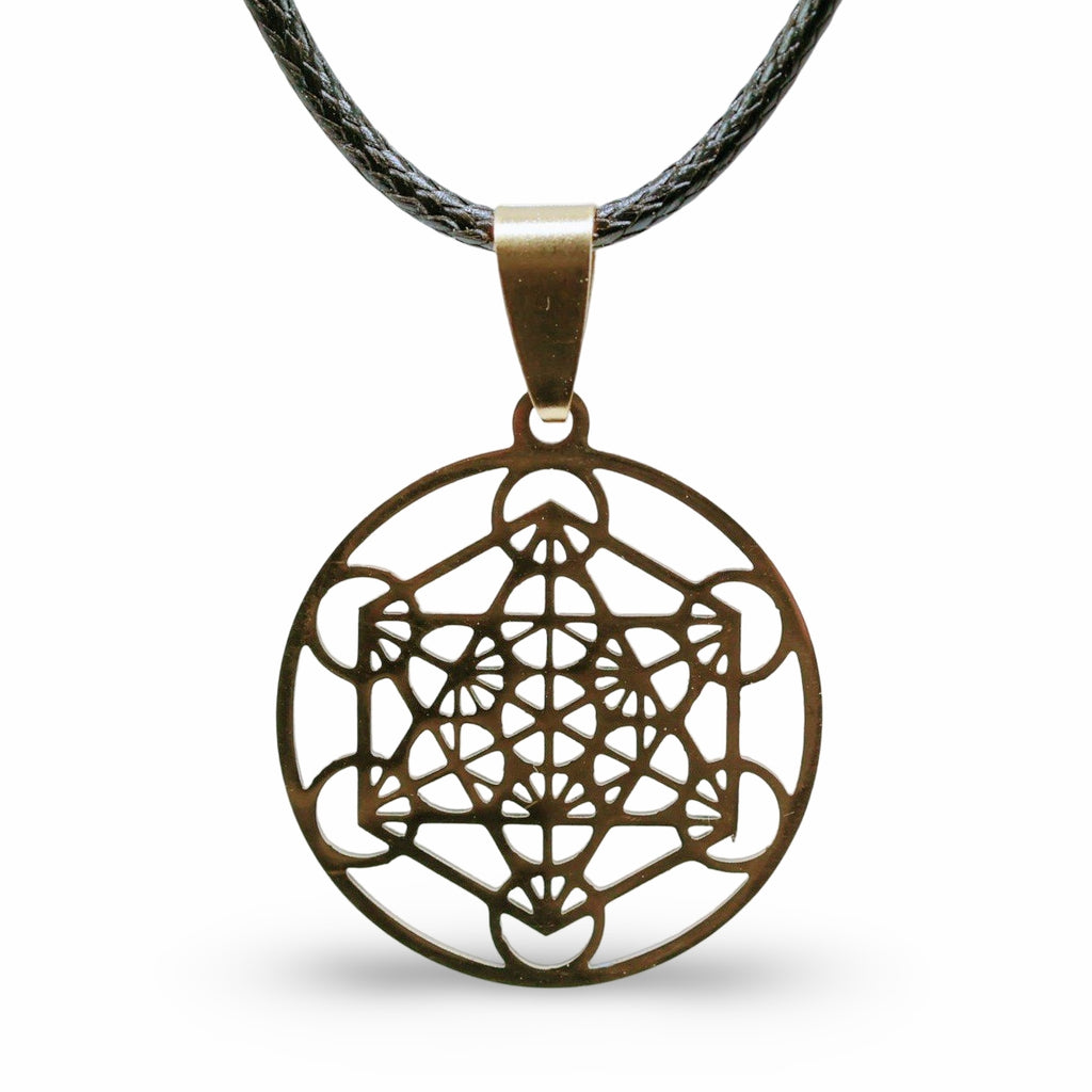 Necklace - Stainless Steel - Metatron Gold