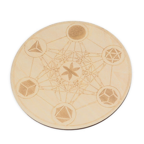 Home Decor - Wooden Coaster - Metatron - Set of 5