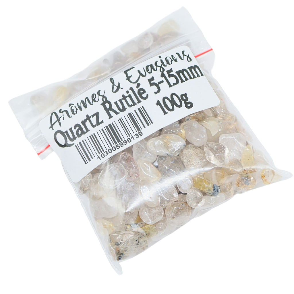 Stone - Tumbled Chips - Rutiled Quartz 100 g