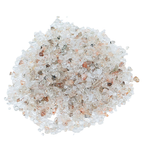 Stone - Tumbled Chips - Rutiled Quartz - 3 to 4mm 10 g